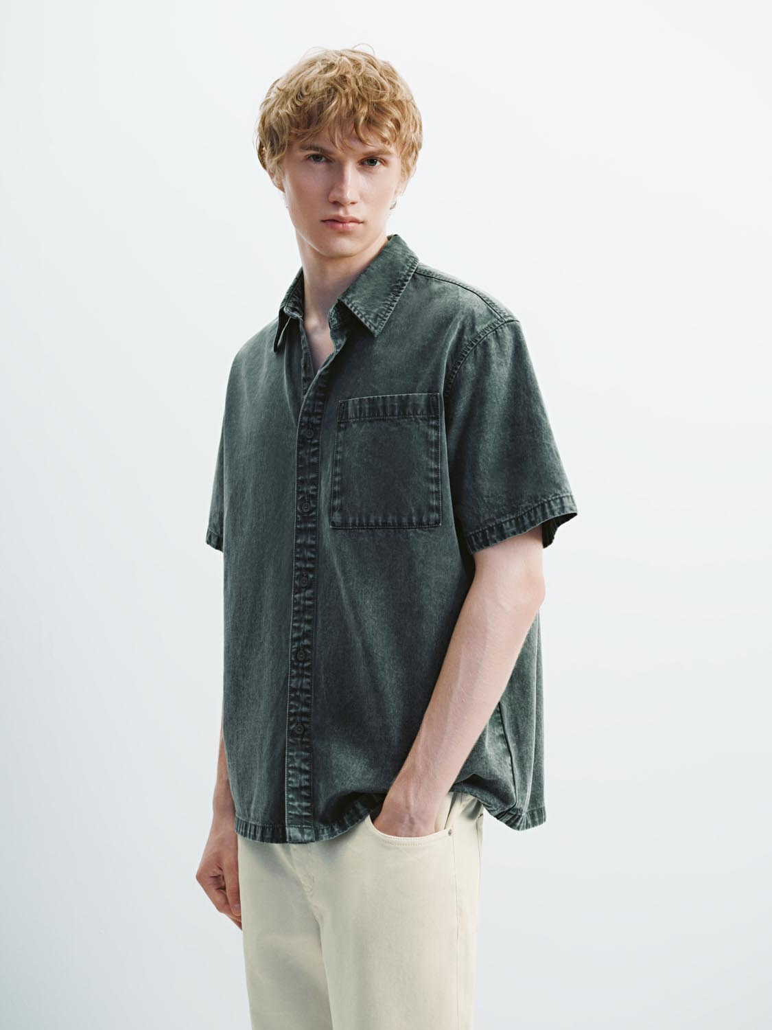 Denim Short Sleeve Shirts