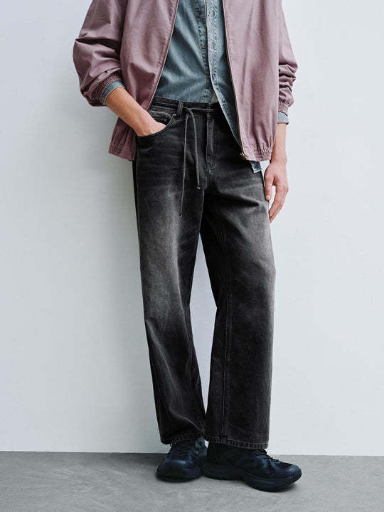 Gradient Straight Leg Jeans