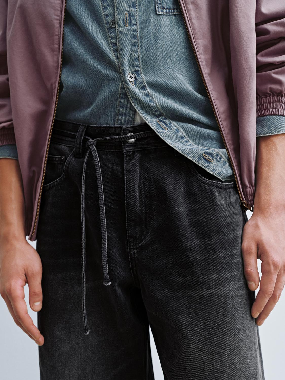 Gradient Straight Leg Jeans