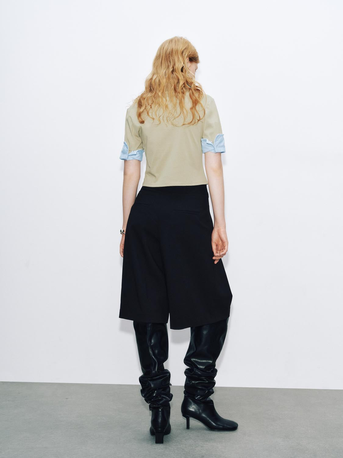 2 In 1 Cropped T-Shirts