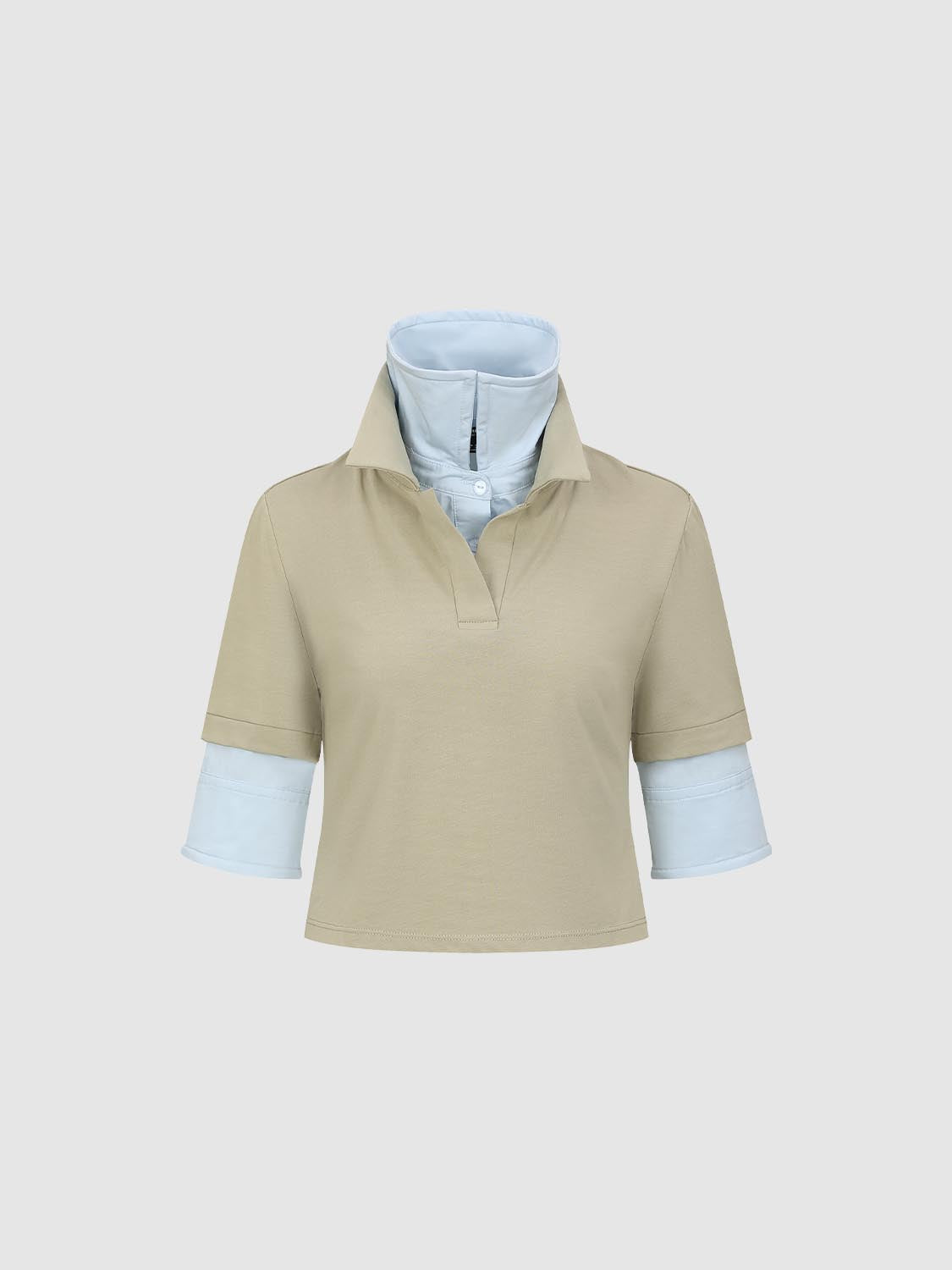 2 In 1 Cropped T-Shirts