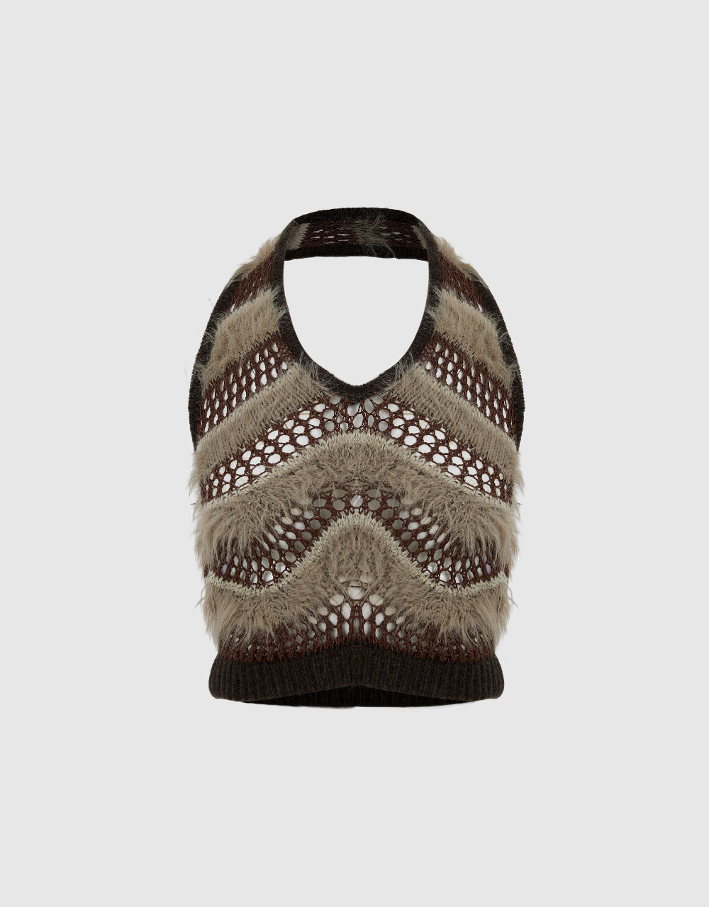 Fluffy Knitted Vest