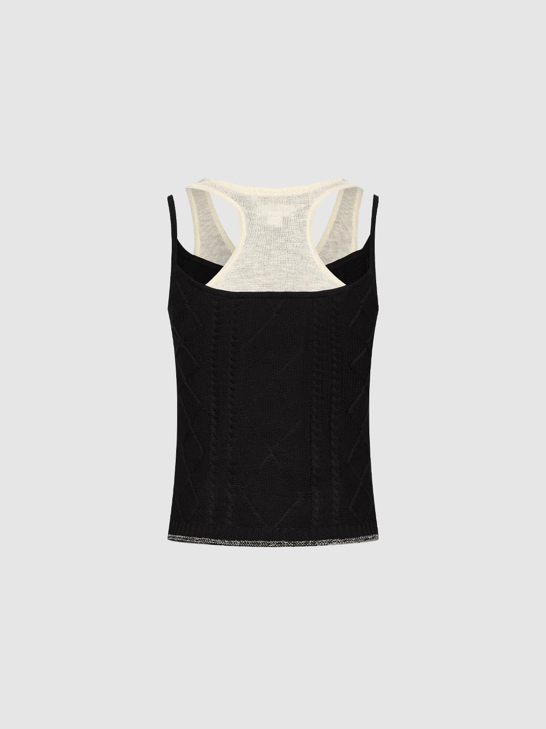 2 In 1 Knitted Cami Tops