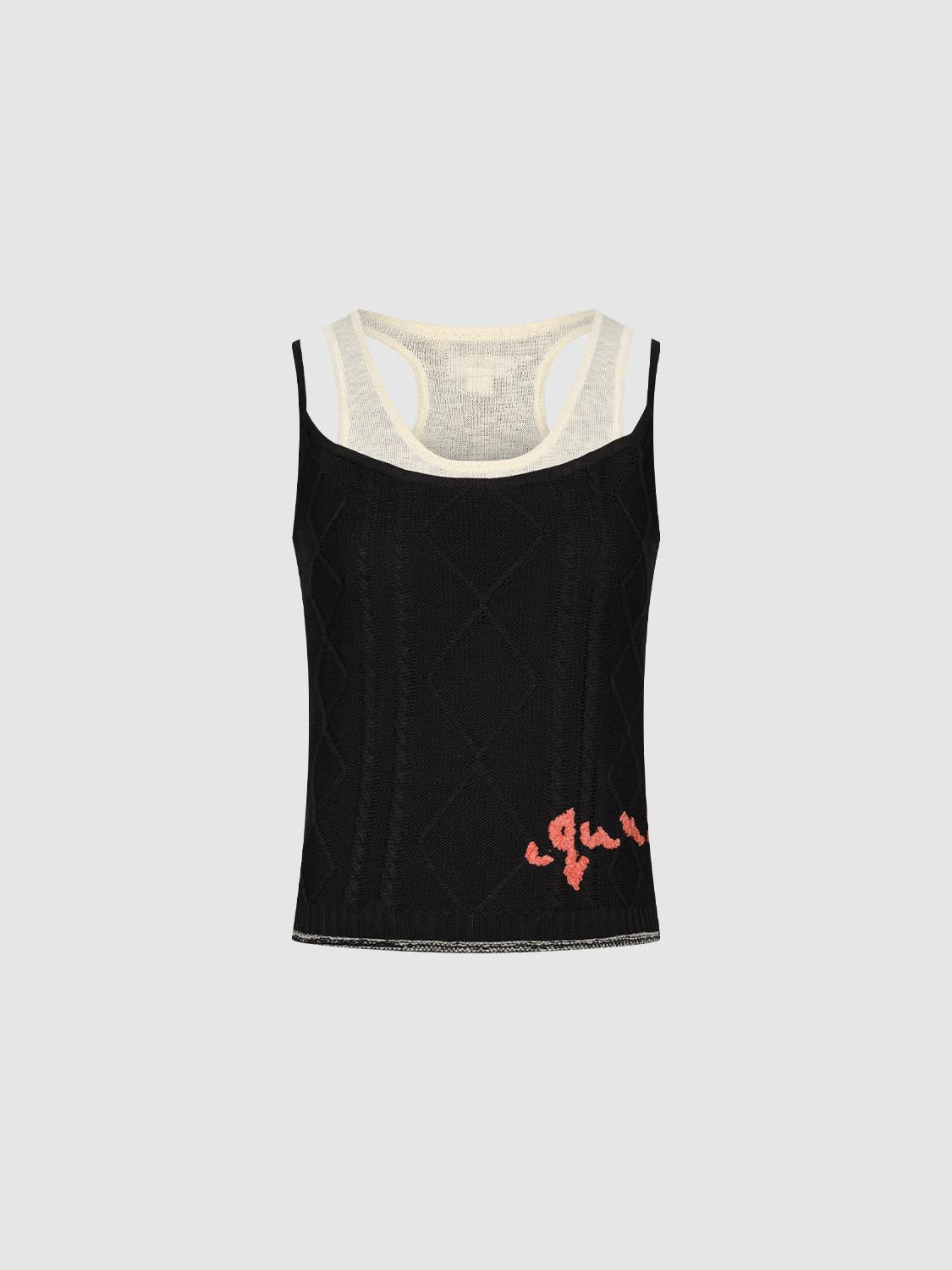 2 In 1 Knitted Cami Tops