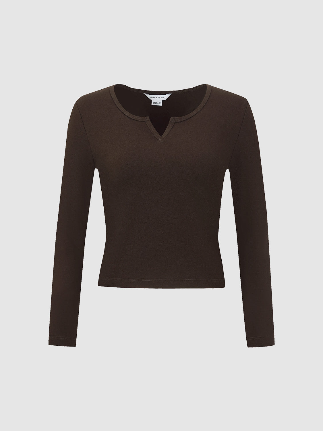 Notch Neck Skinny T-Shirt