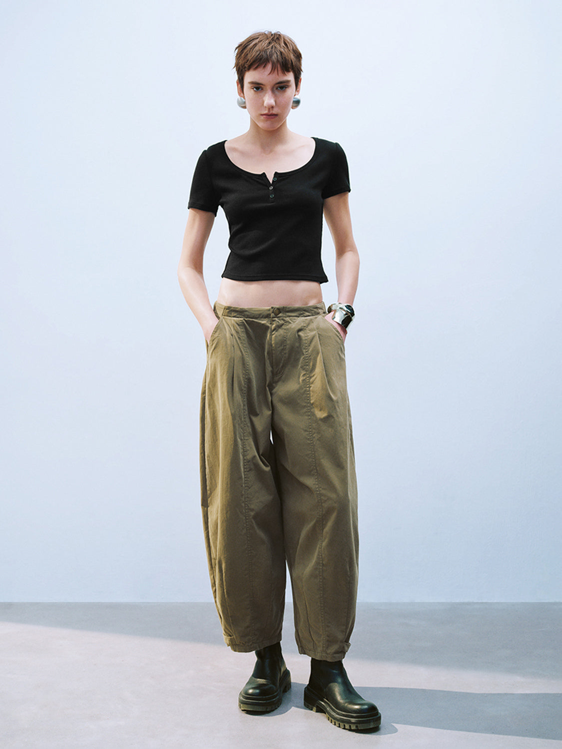 U-Neck Skinny T-Shirts