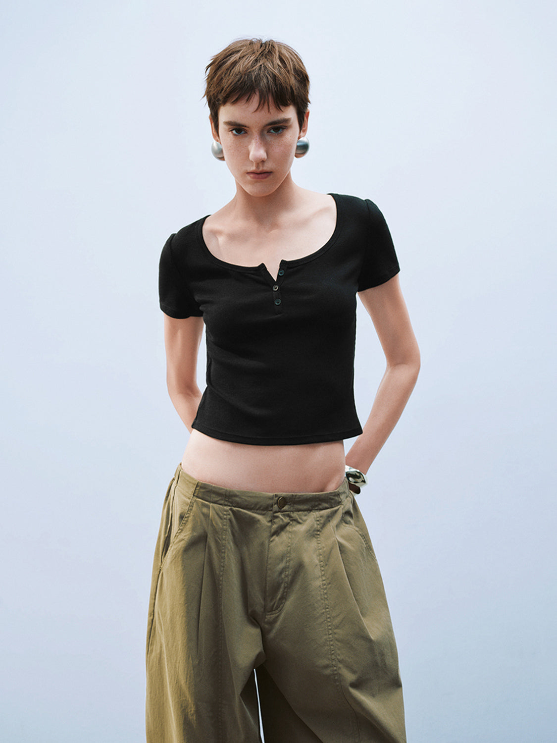 U-Neck Skinny T-Shirts