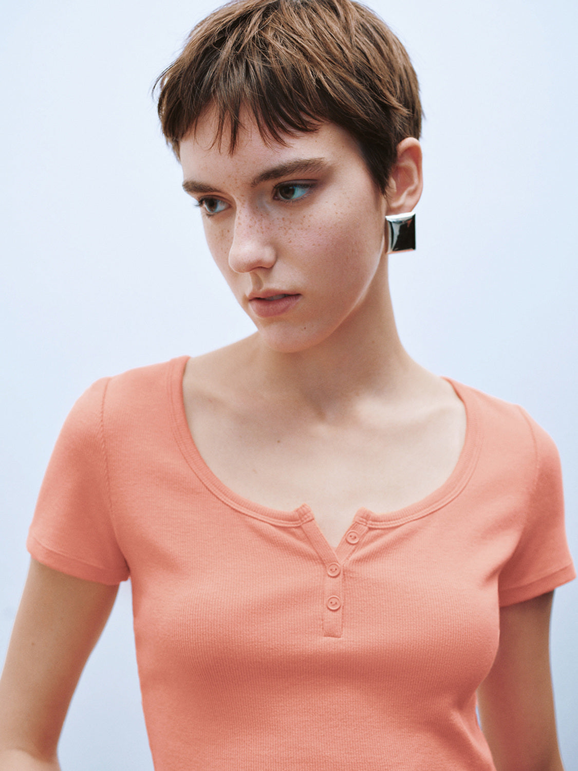 U-Neck Skinny T-Shirts