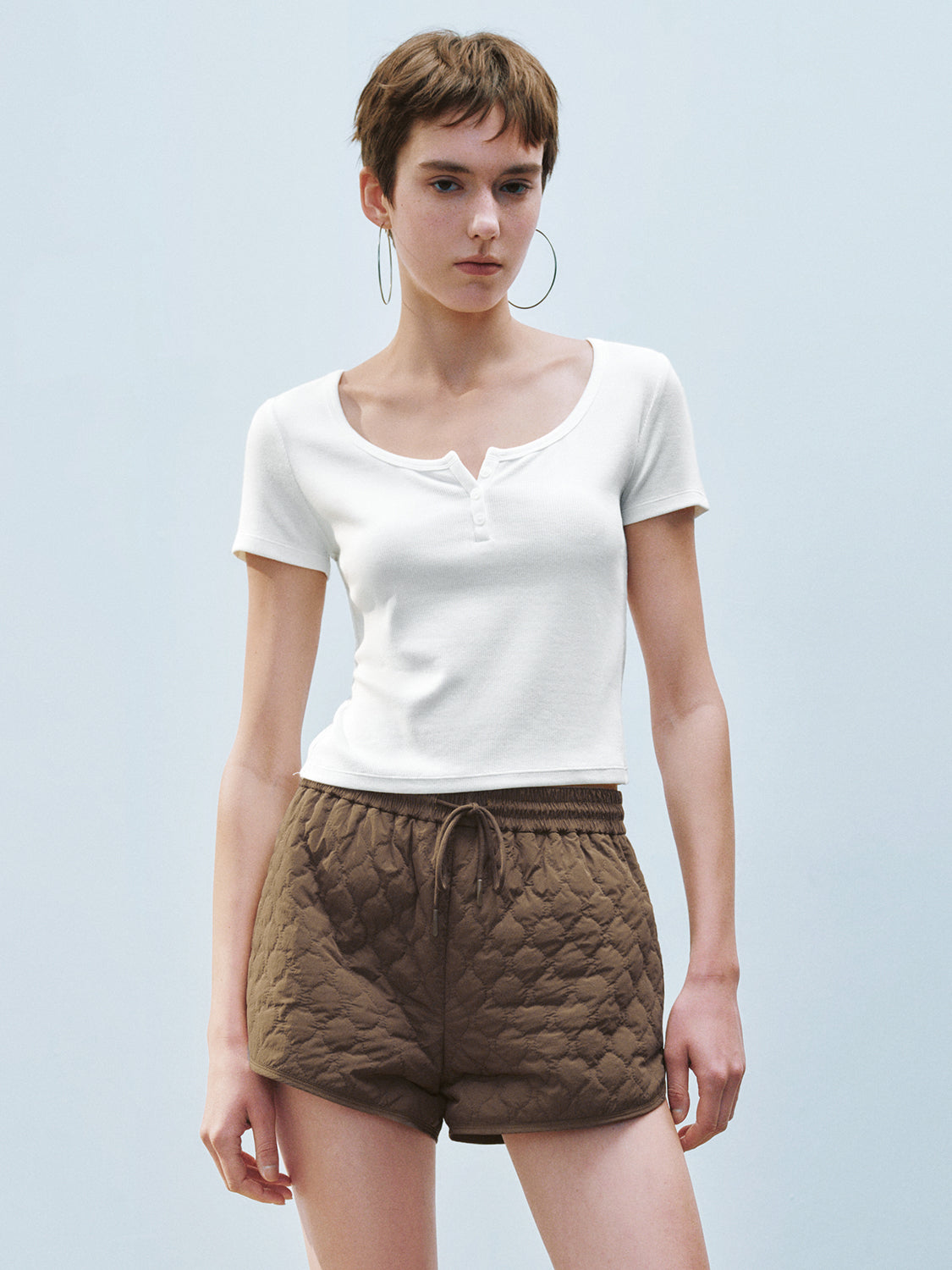U-Neck Skinny T-Shirts
