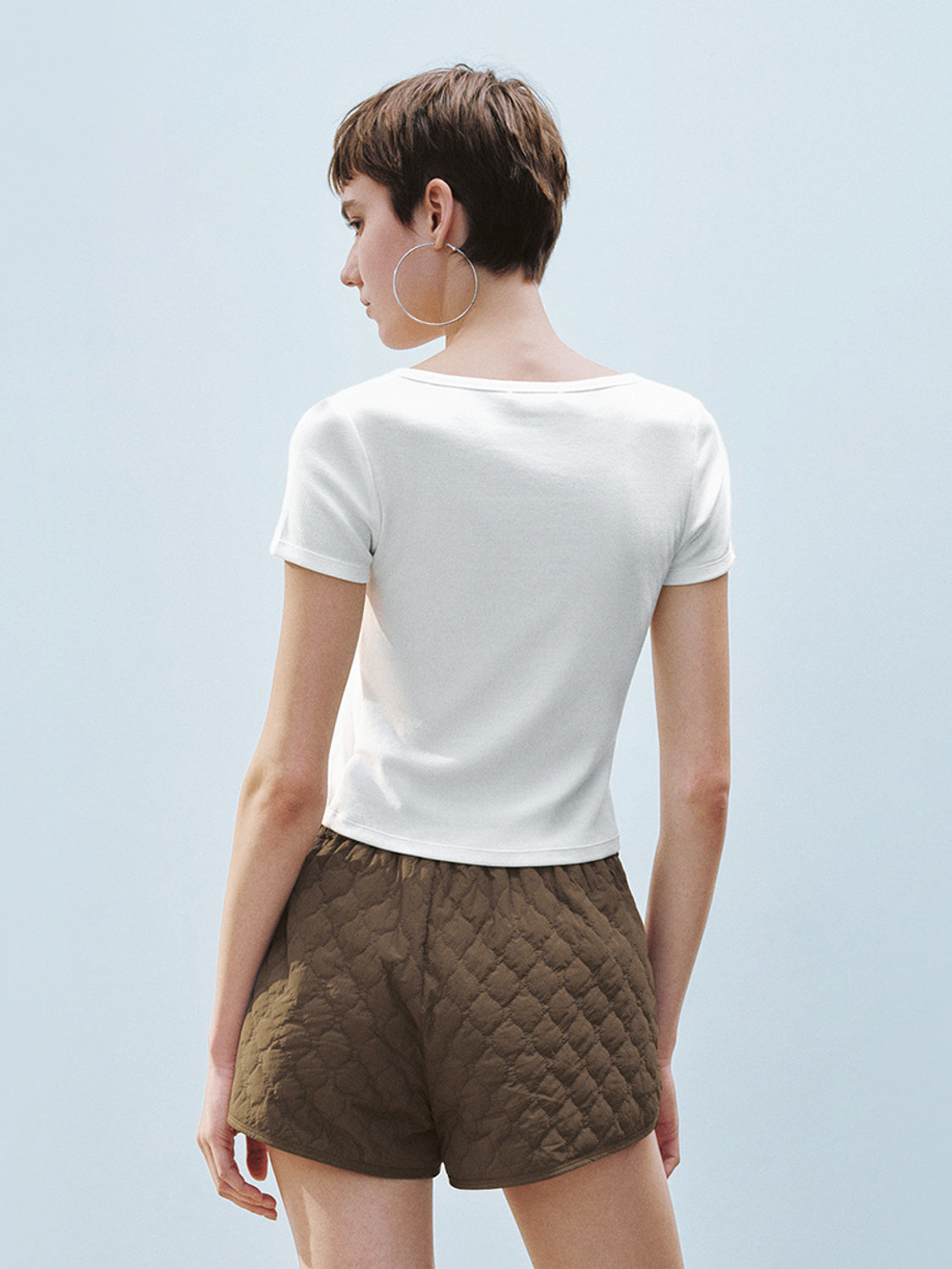 U-Neck Skinny T-Shirts