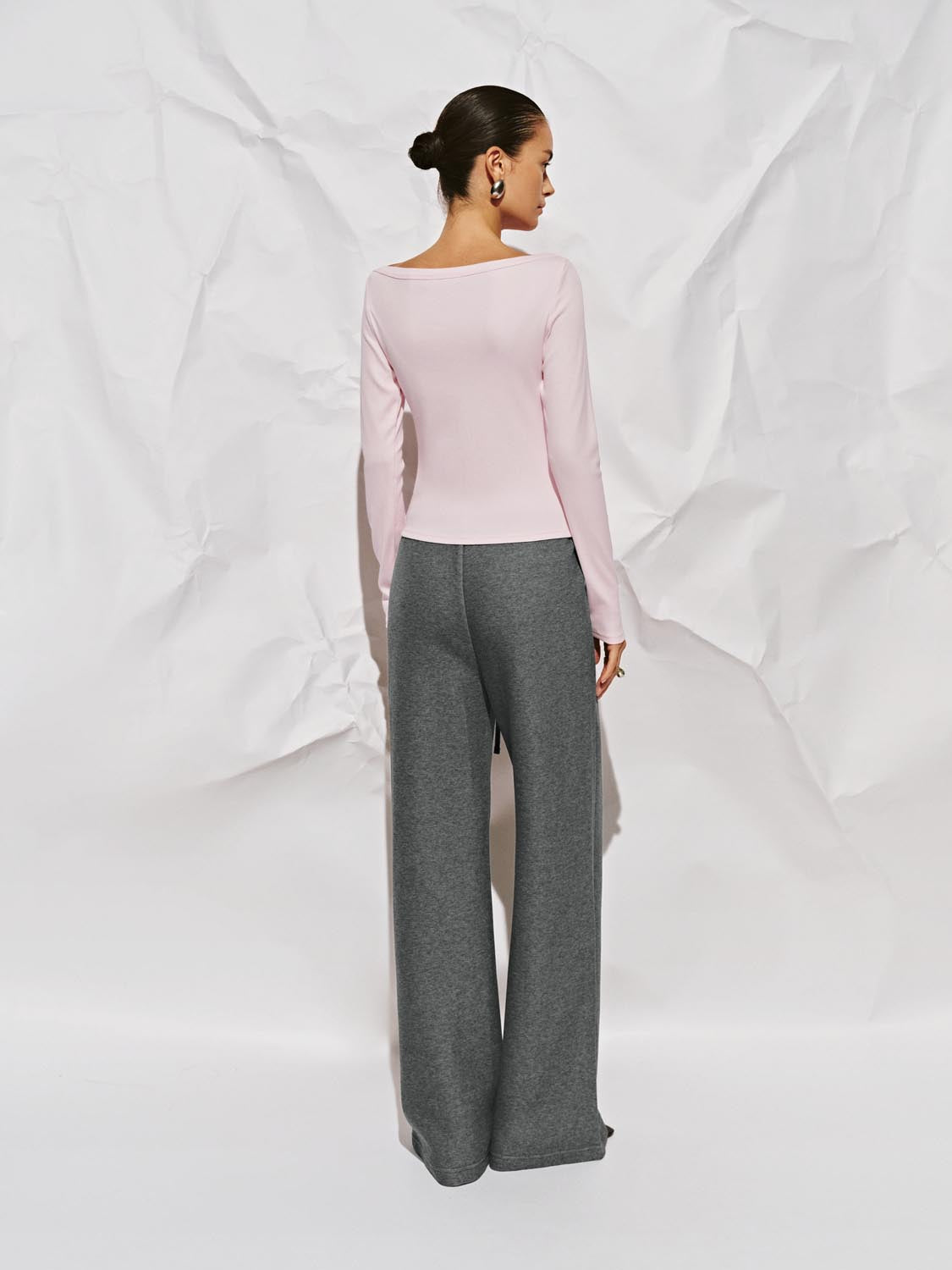 Off-the-Shoulder Long Sleeve T-Shirts