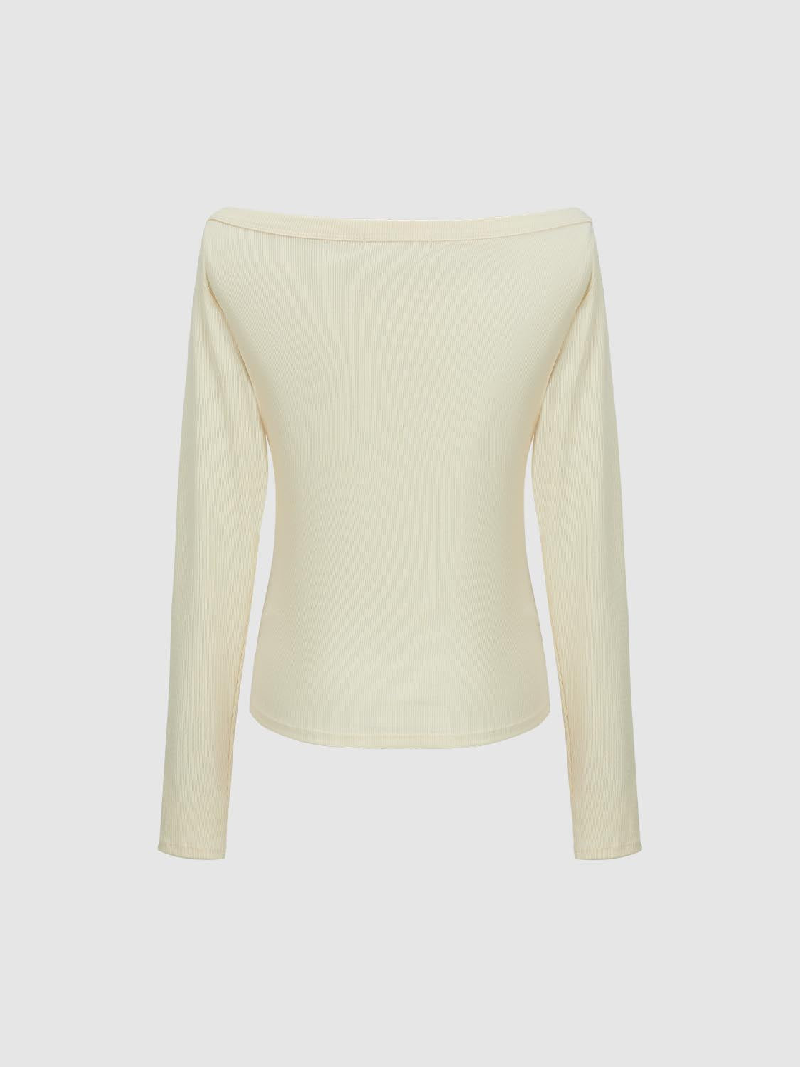 Off-the-Shoulder Long Sleeve T-Shirts