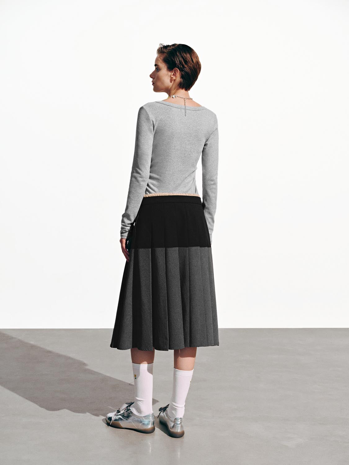 Cinch Waist Long Sleeve T-Shirts