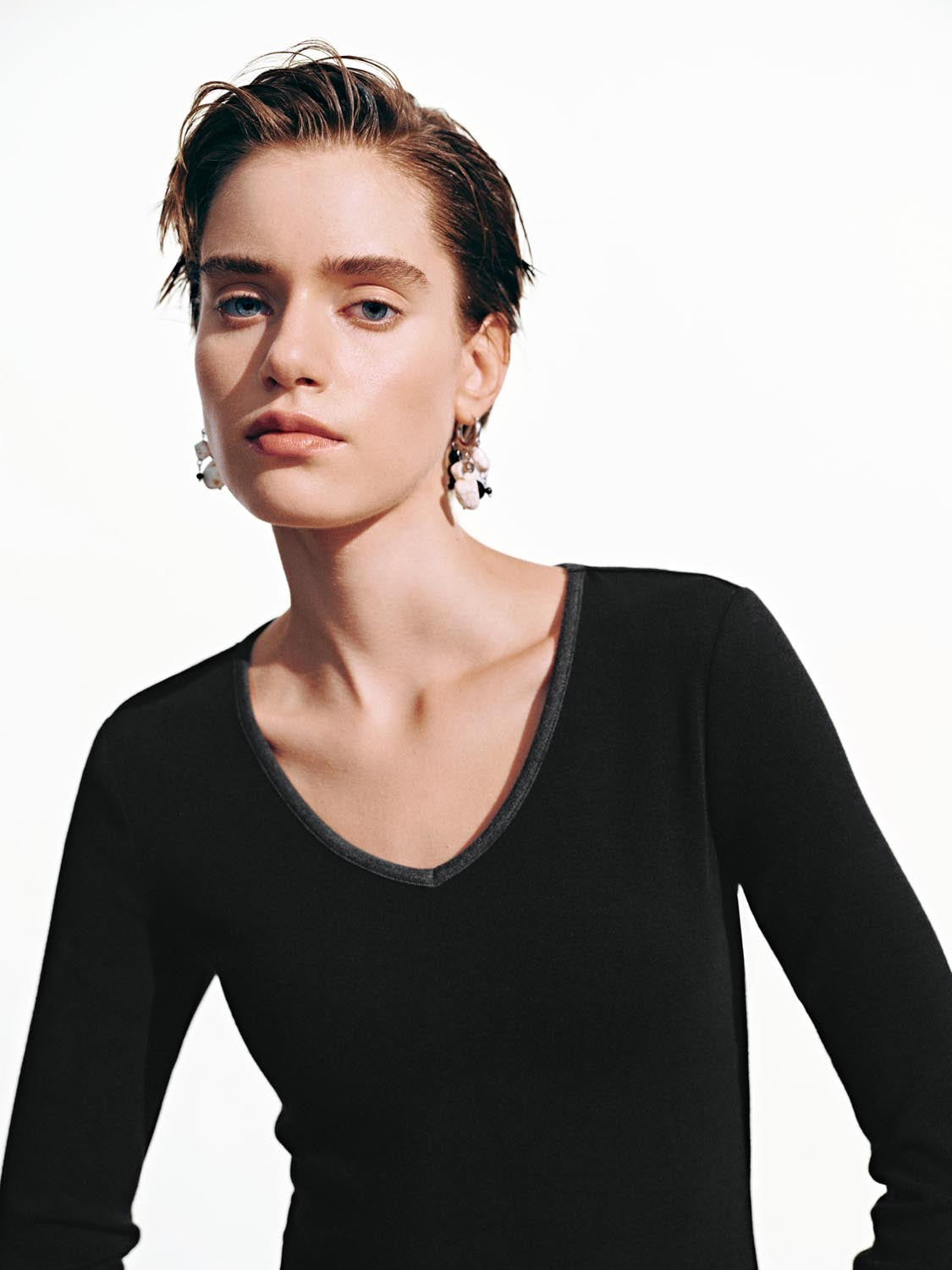 Contrast Long Sleeve T-Shirts