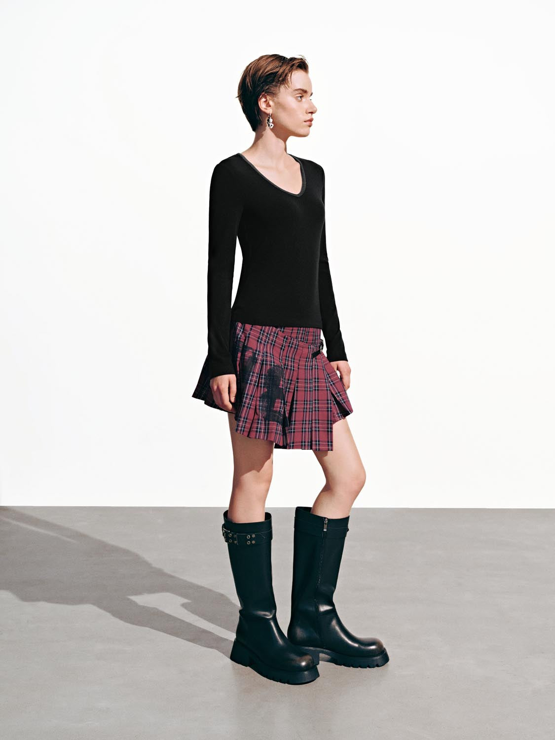 Contrast Long Sleeve T-Shirts