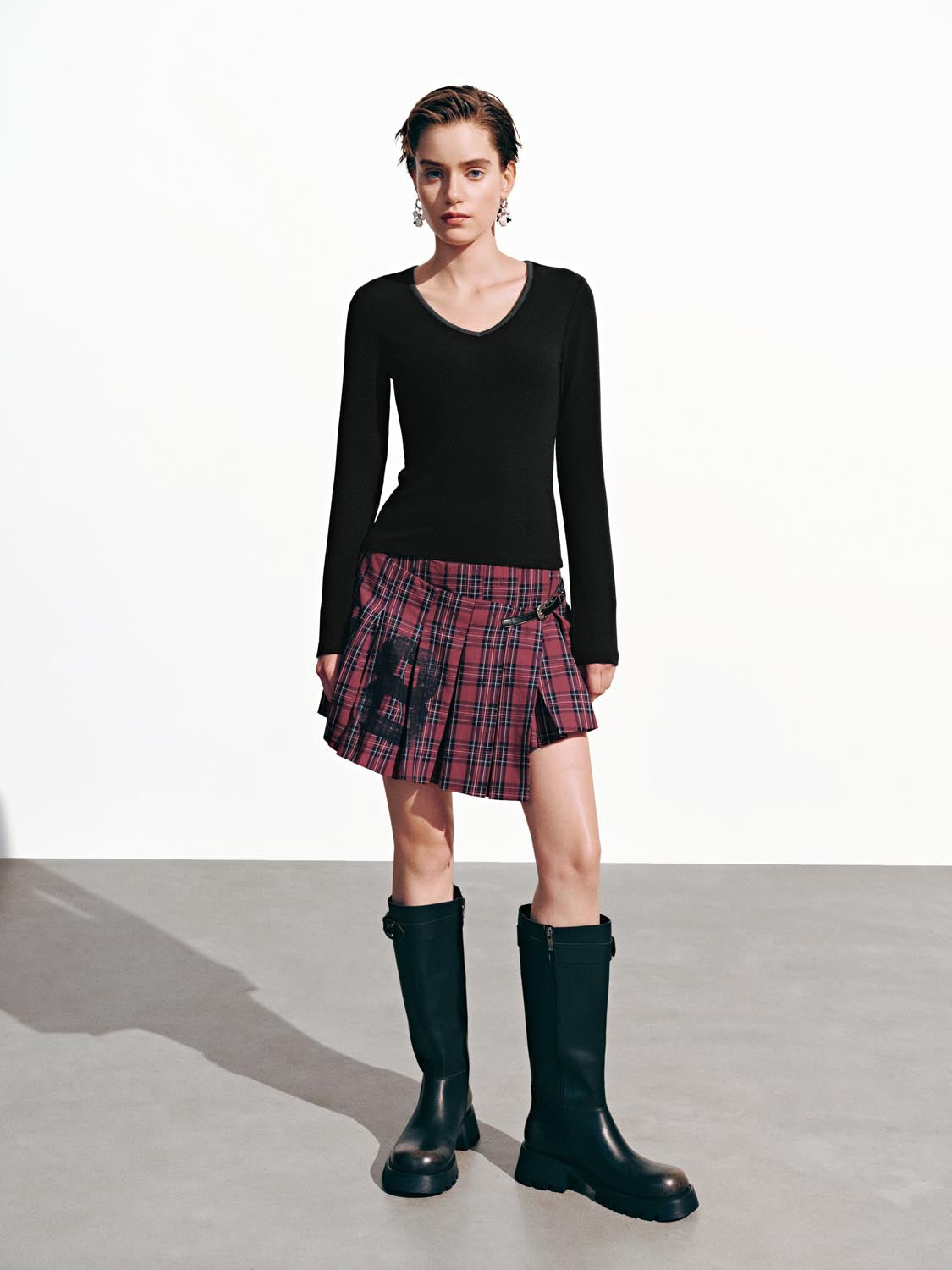 Contrast Long Sleeve T-Shirts