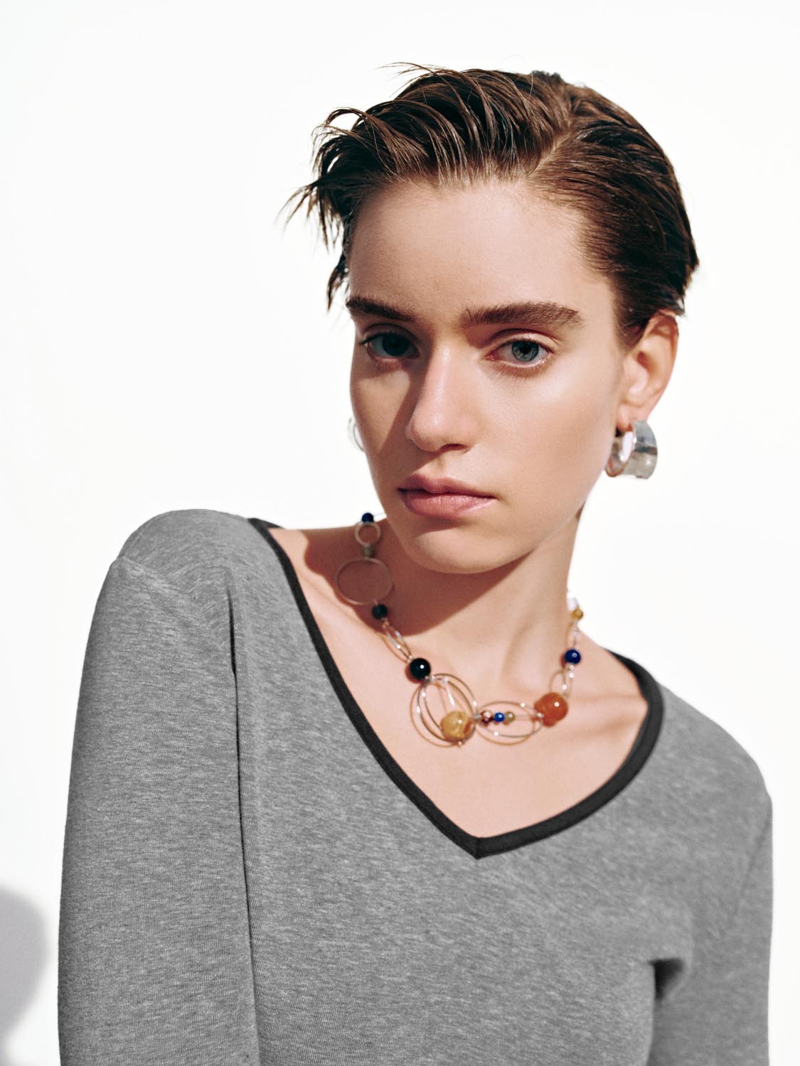 Contrast Long Sleeve T-Shirts