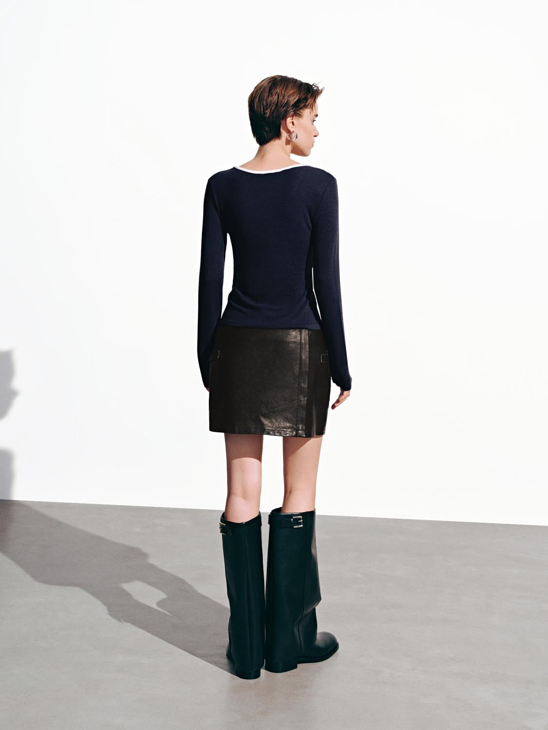 Contrast Long Sleeve T-Shirts