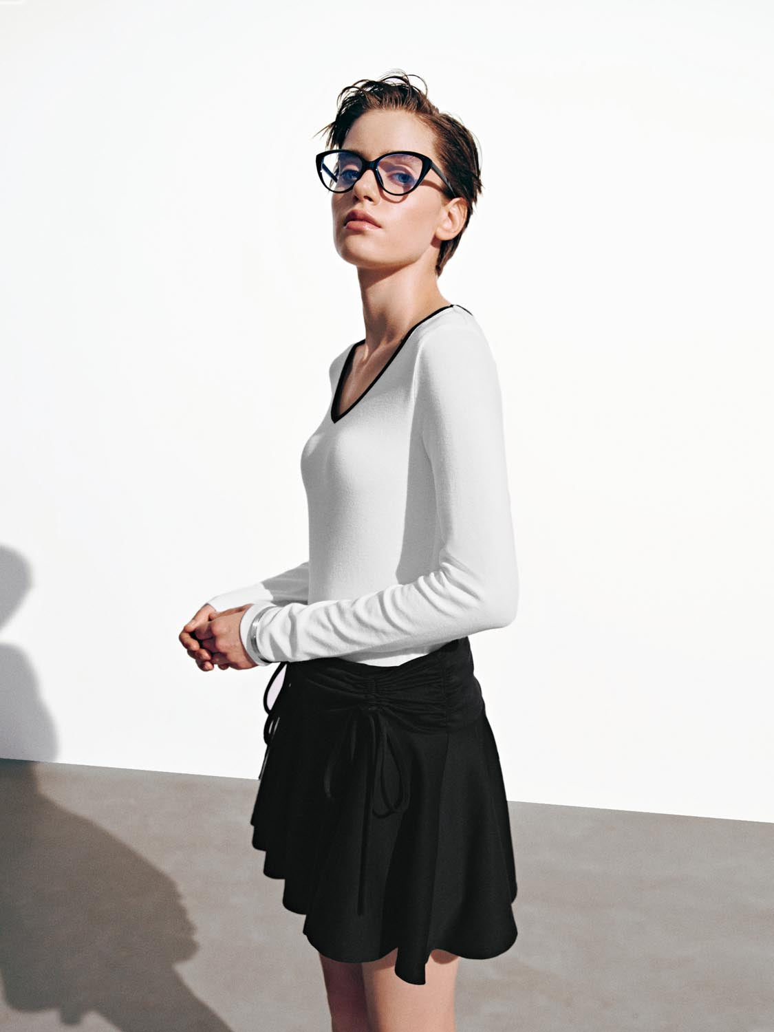 Contrast Long Sleeve T-Shirts