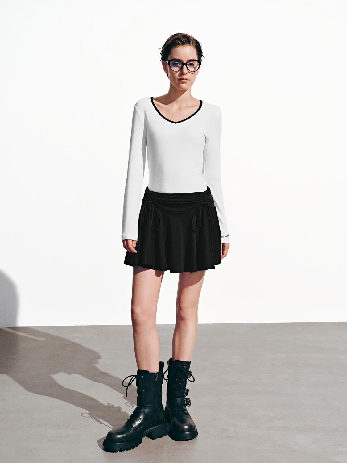 Contrast Long Sleeve T-Shirts