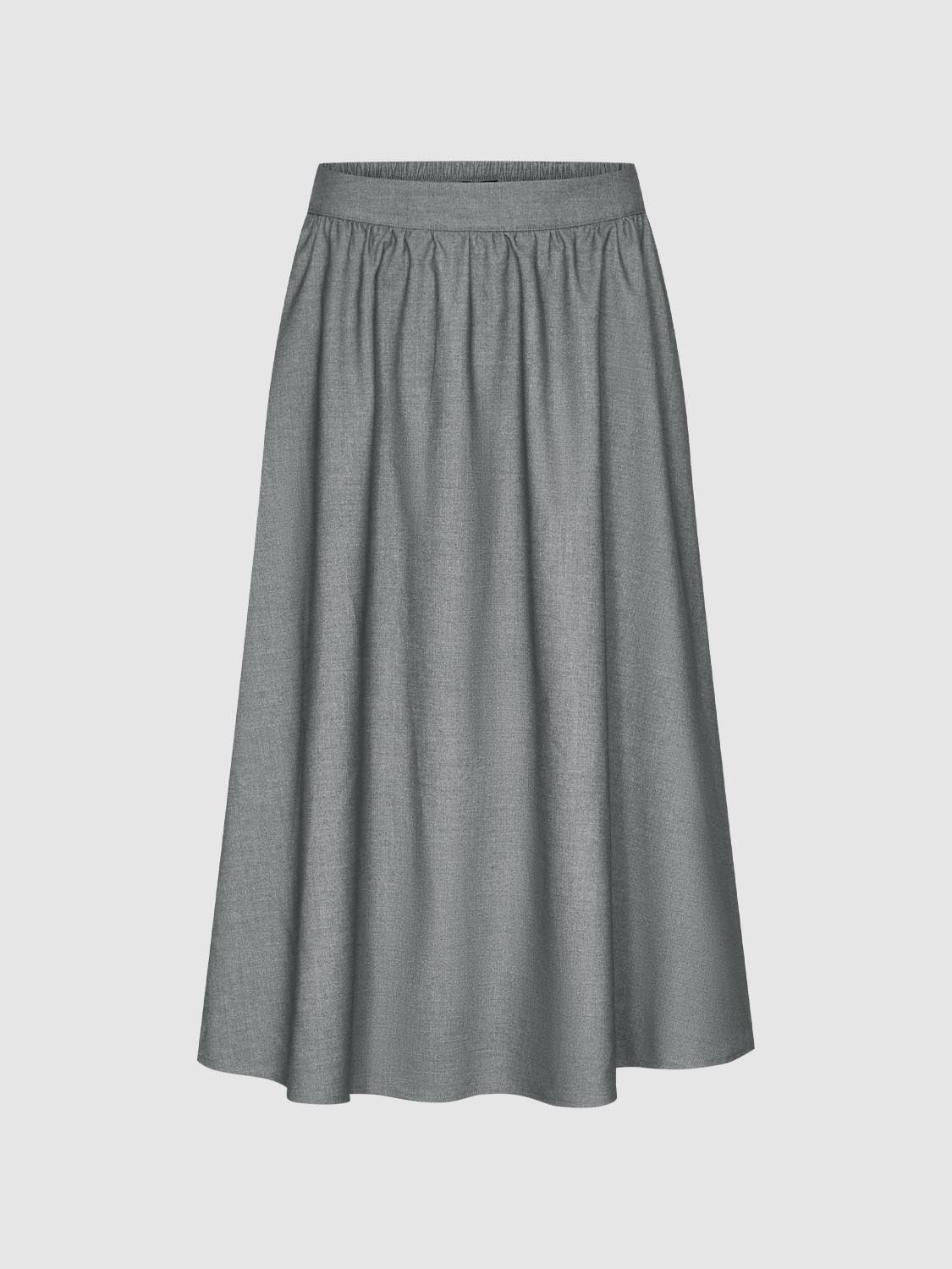 Crinckle Circle A-Line Midi Skirts