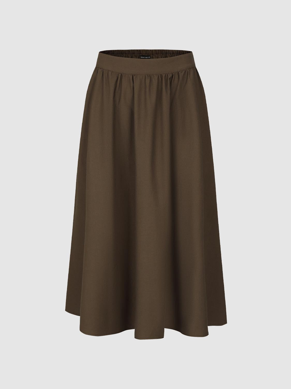 Crinckle Circle A-Line Midi Skirts