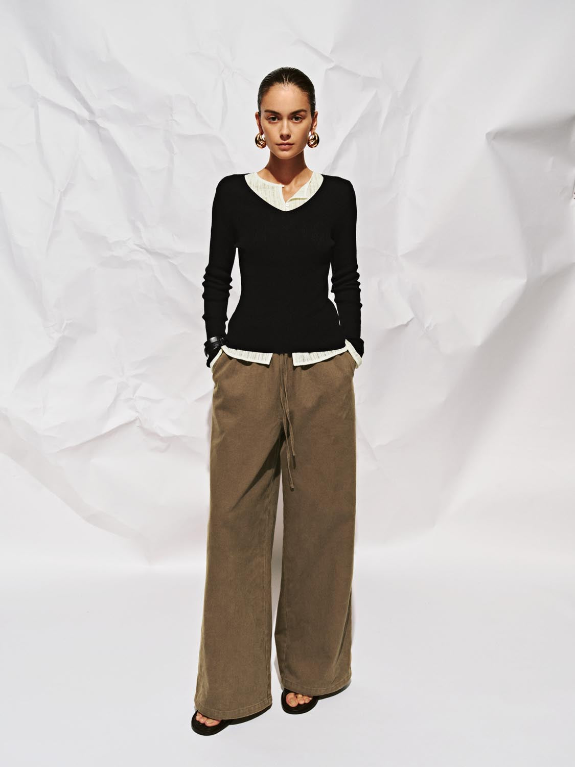 Long Sleeve Knitted T-Shirts