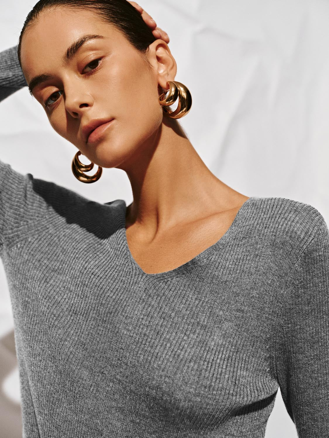 Long Sleeve Knitted T-Shirts