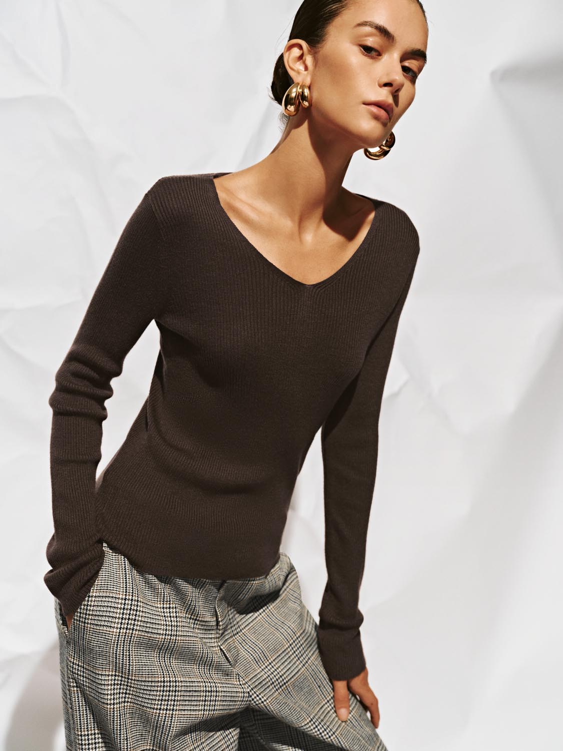 Long Sleeve Knitted T-Shirts