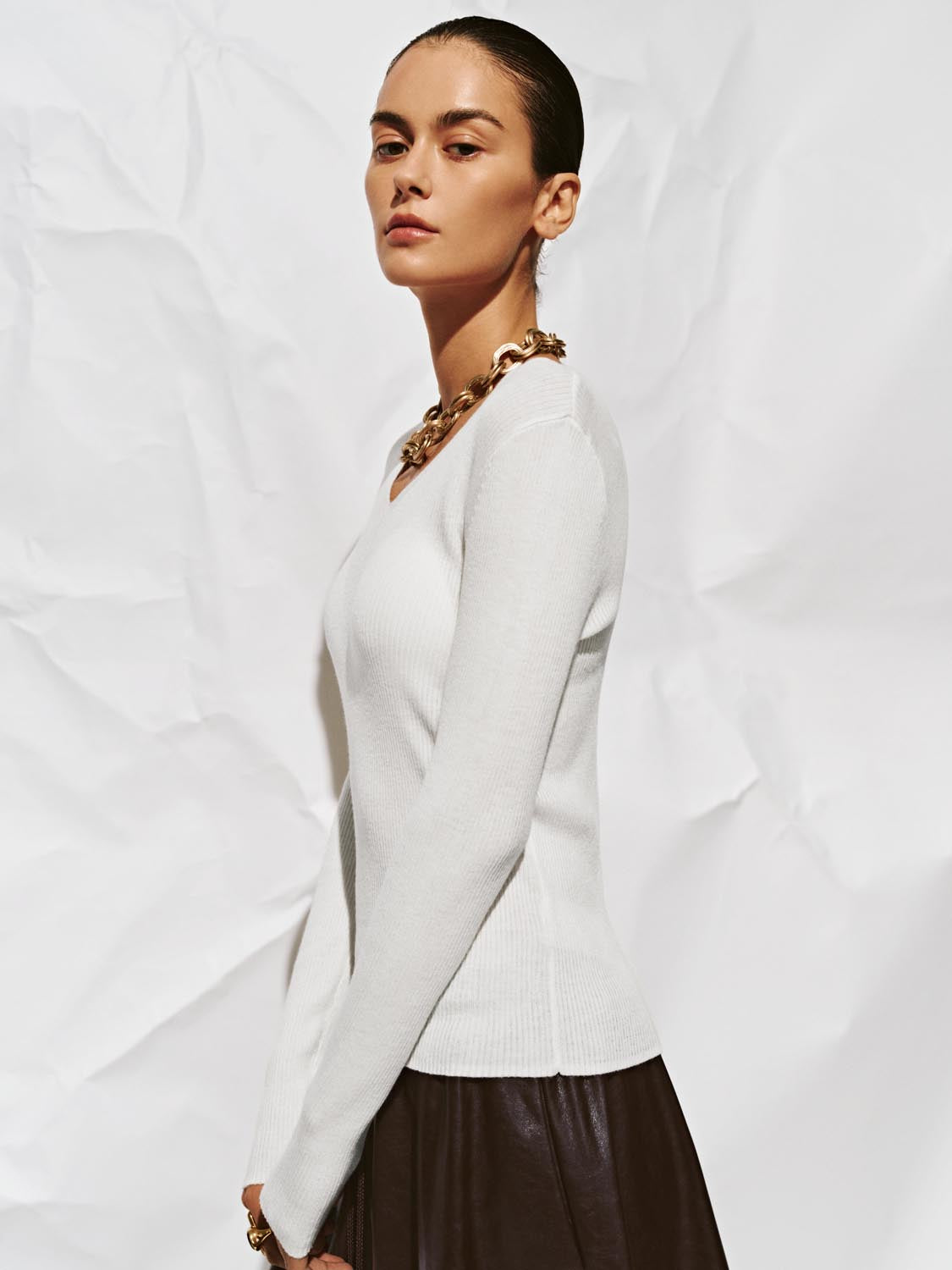 Long Sleeve Knitted T-Shirts