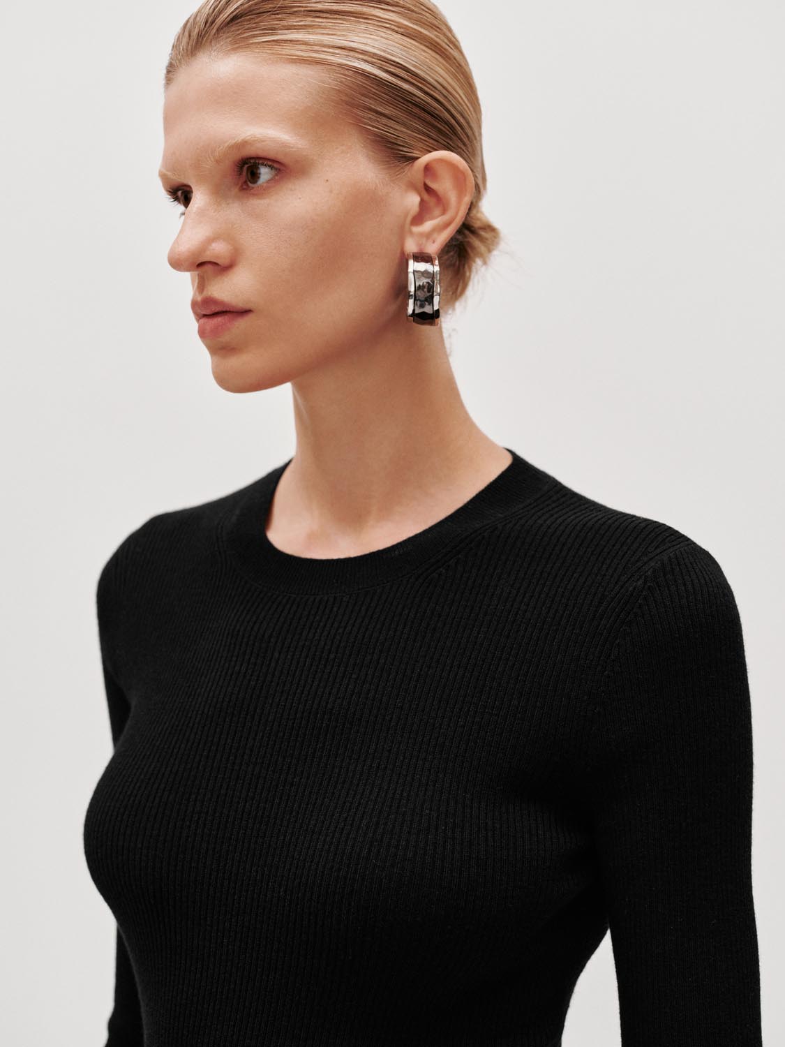 Slim Fit Long Sleeve Knitted T-Shirts