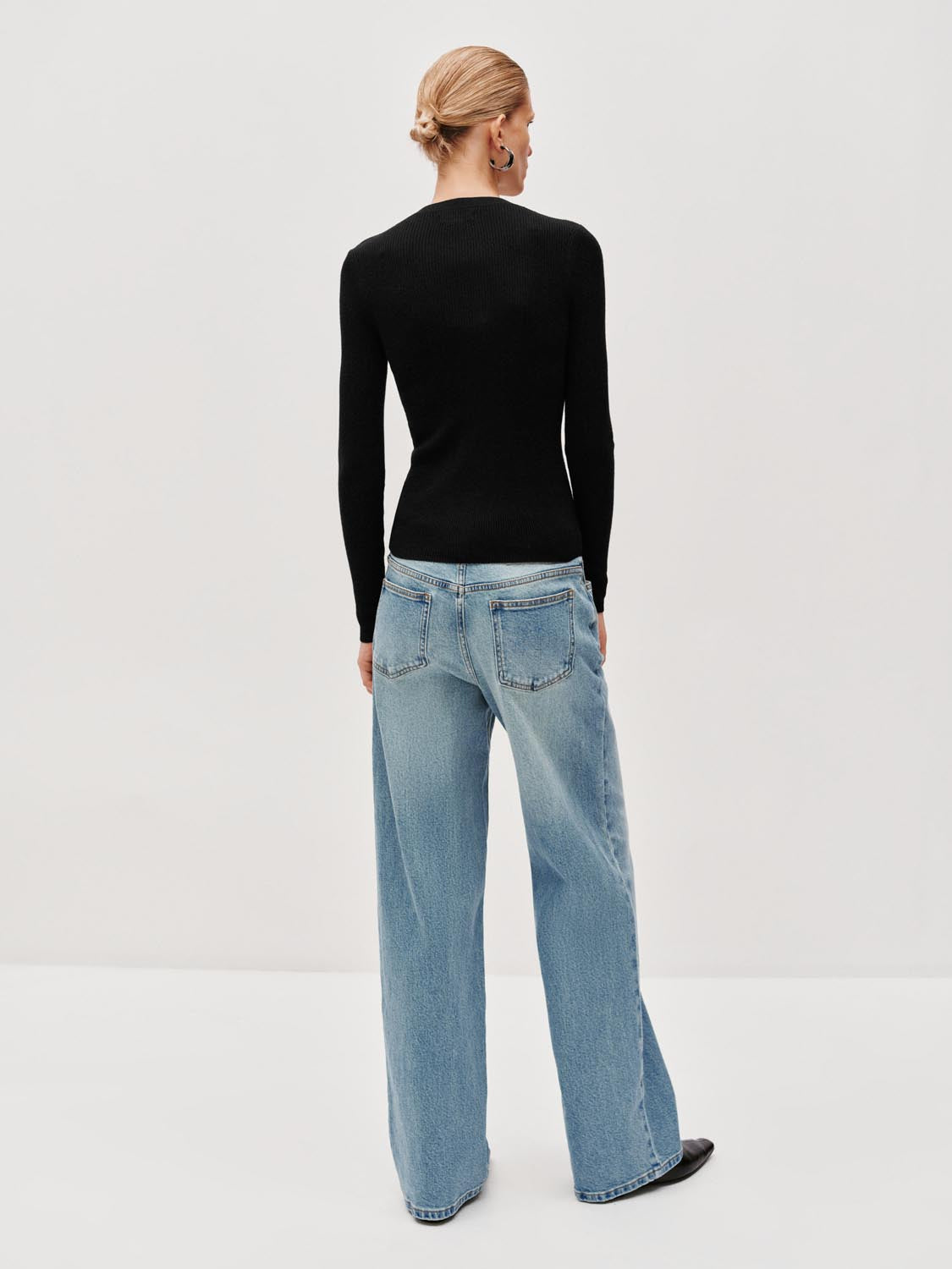 Slim Fit Long Sleeve Knitted T-Shirts