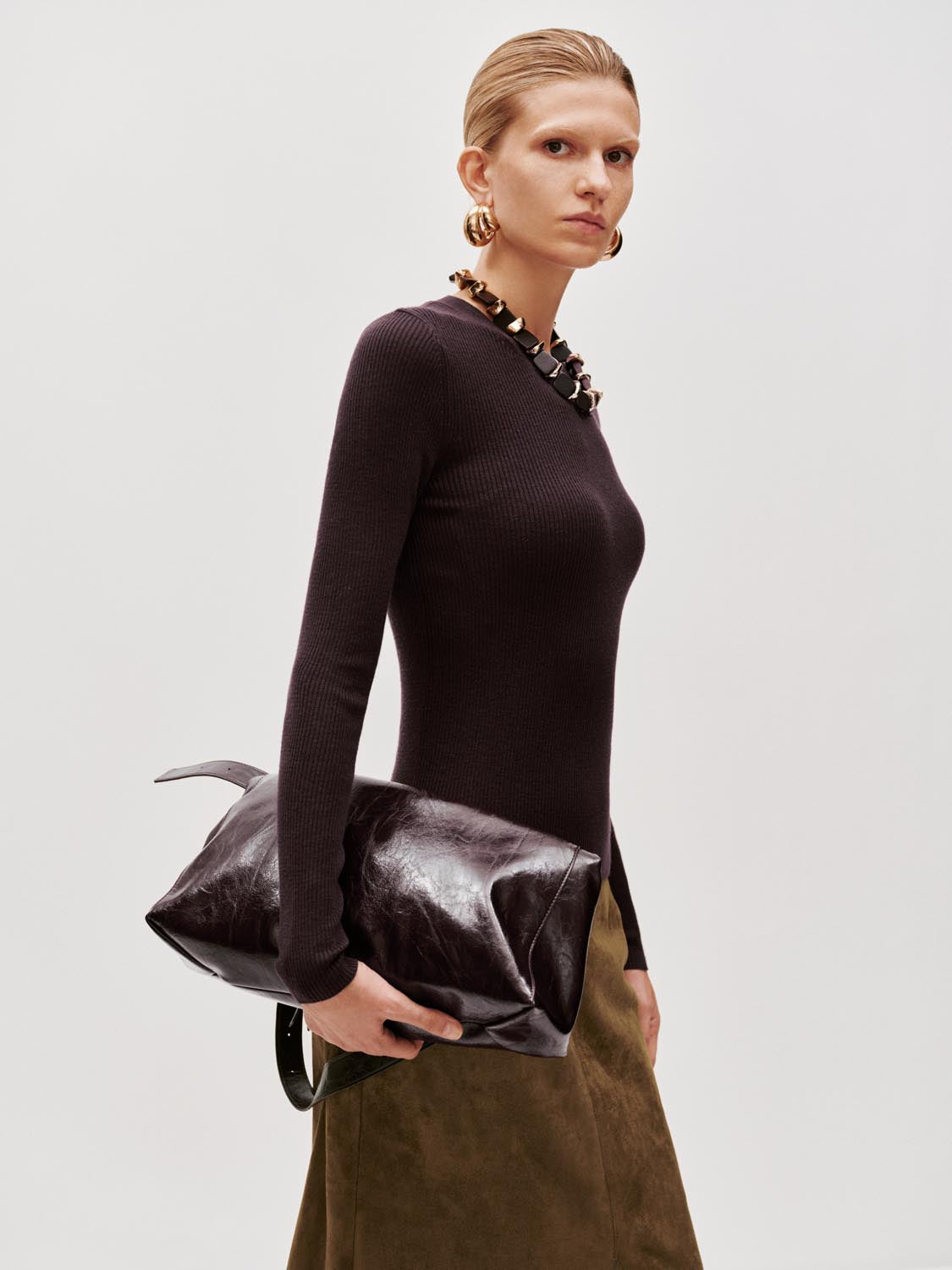 Slim Fit Long Sleeve Knitted T-Shirts