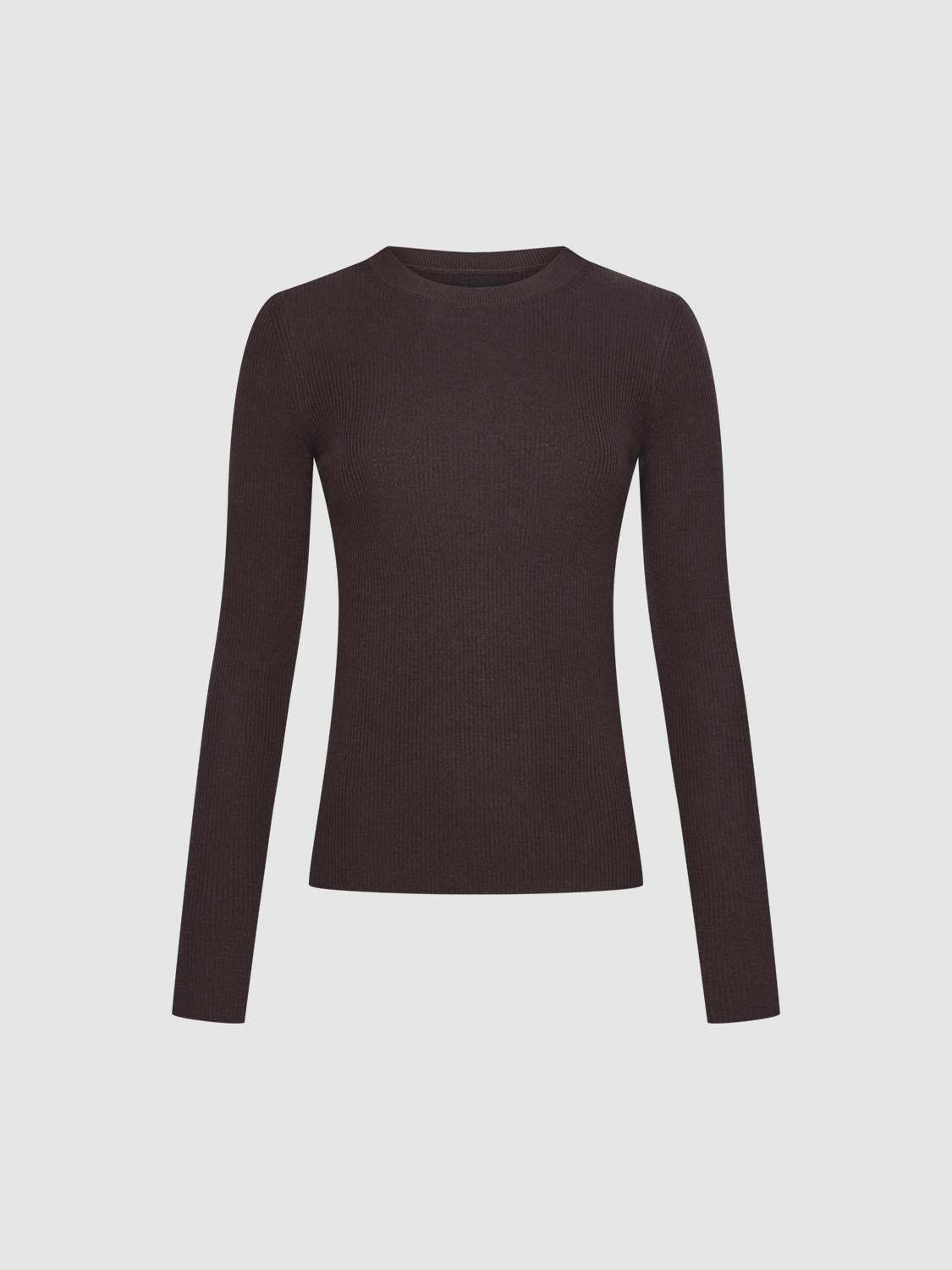 Slim Fit Long Sleeve Knitted T-Shirts