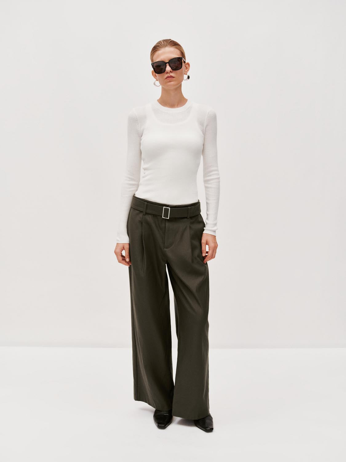 Slim Fit Long Sleeve Knitted T-Shirts