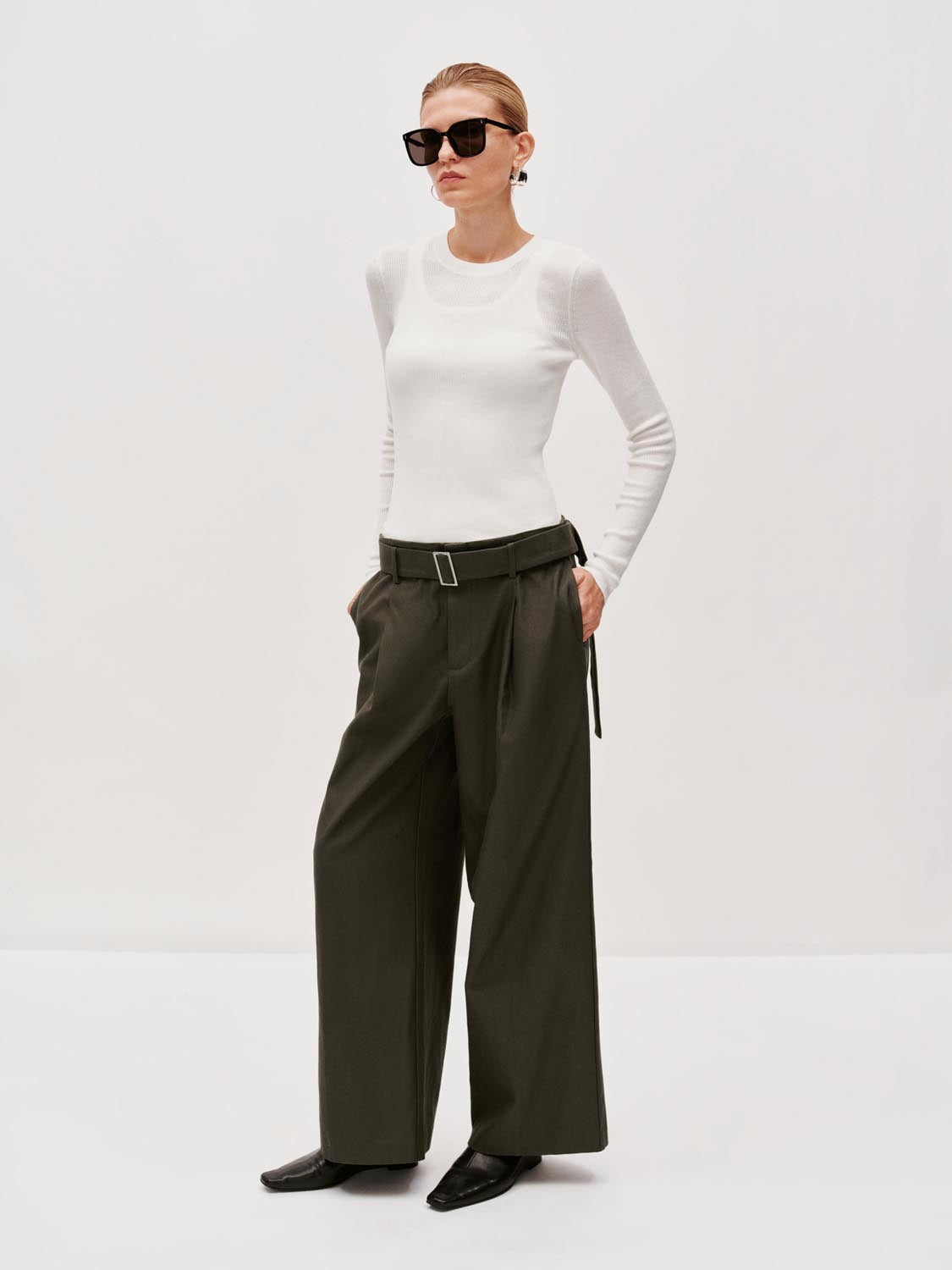 Slim Fit Long Sleeve Knitted T-Shirts