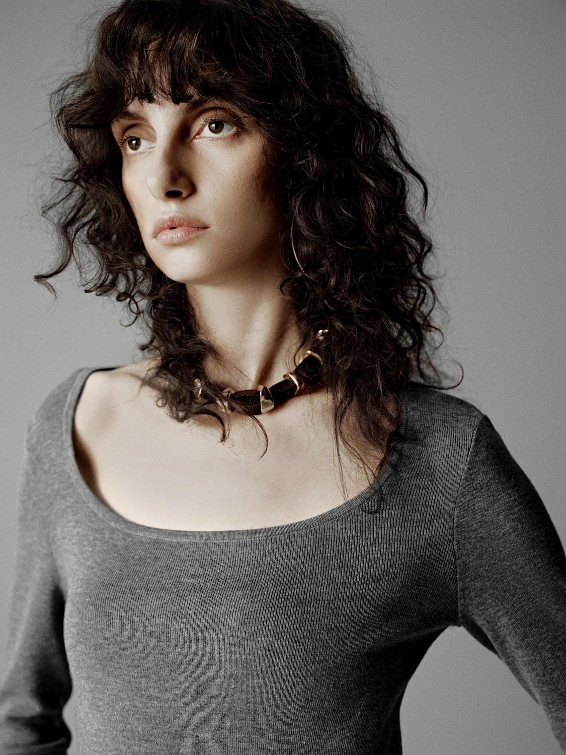 Scoop Neck Knitted T-Shirts