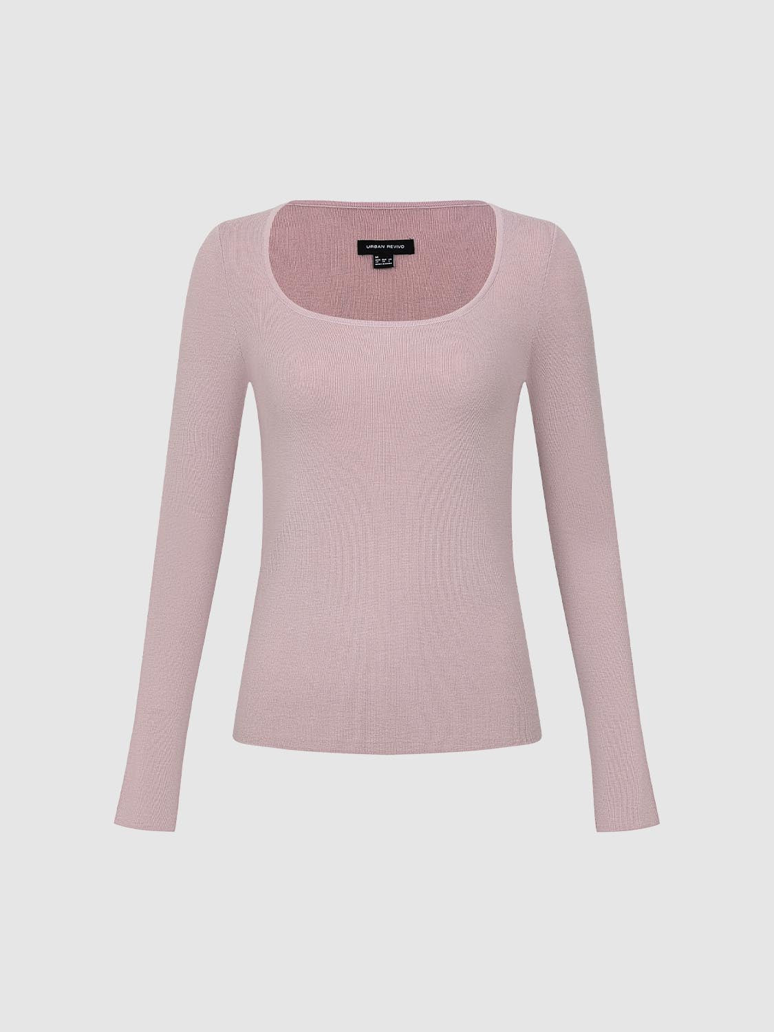 Scoop Neck Knitted T-Shirts
