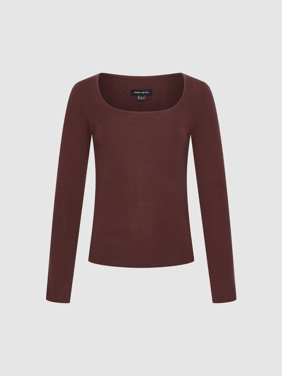 Scoop Neck Knitted T-Shirts
