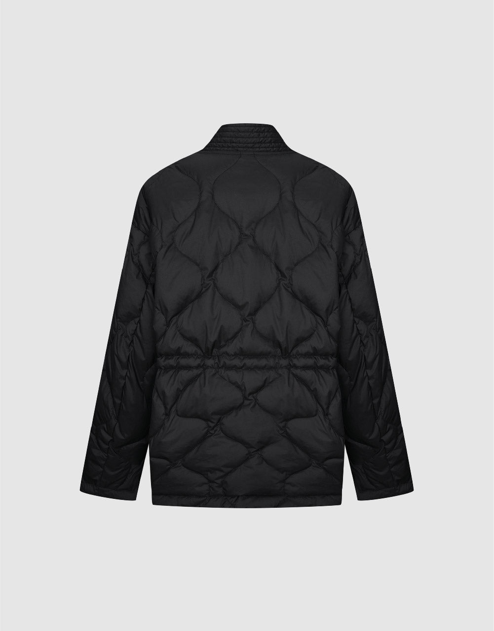 Drop Shoulder Sleeve V-Neck Down Jacket