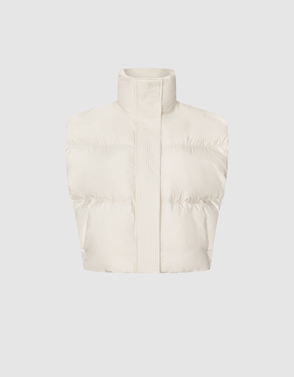 Stand Collar Puffer Waistcoat
