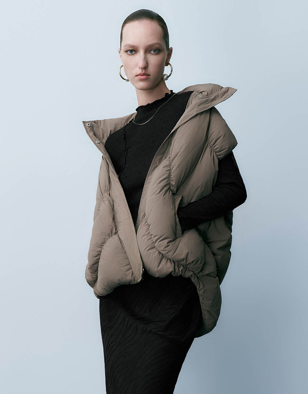 Stand Collar Puffer Waistcoat