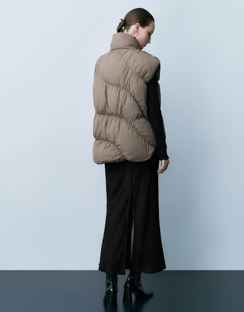 Stand Collar Puffer Waistcoat