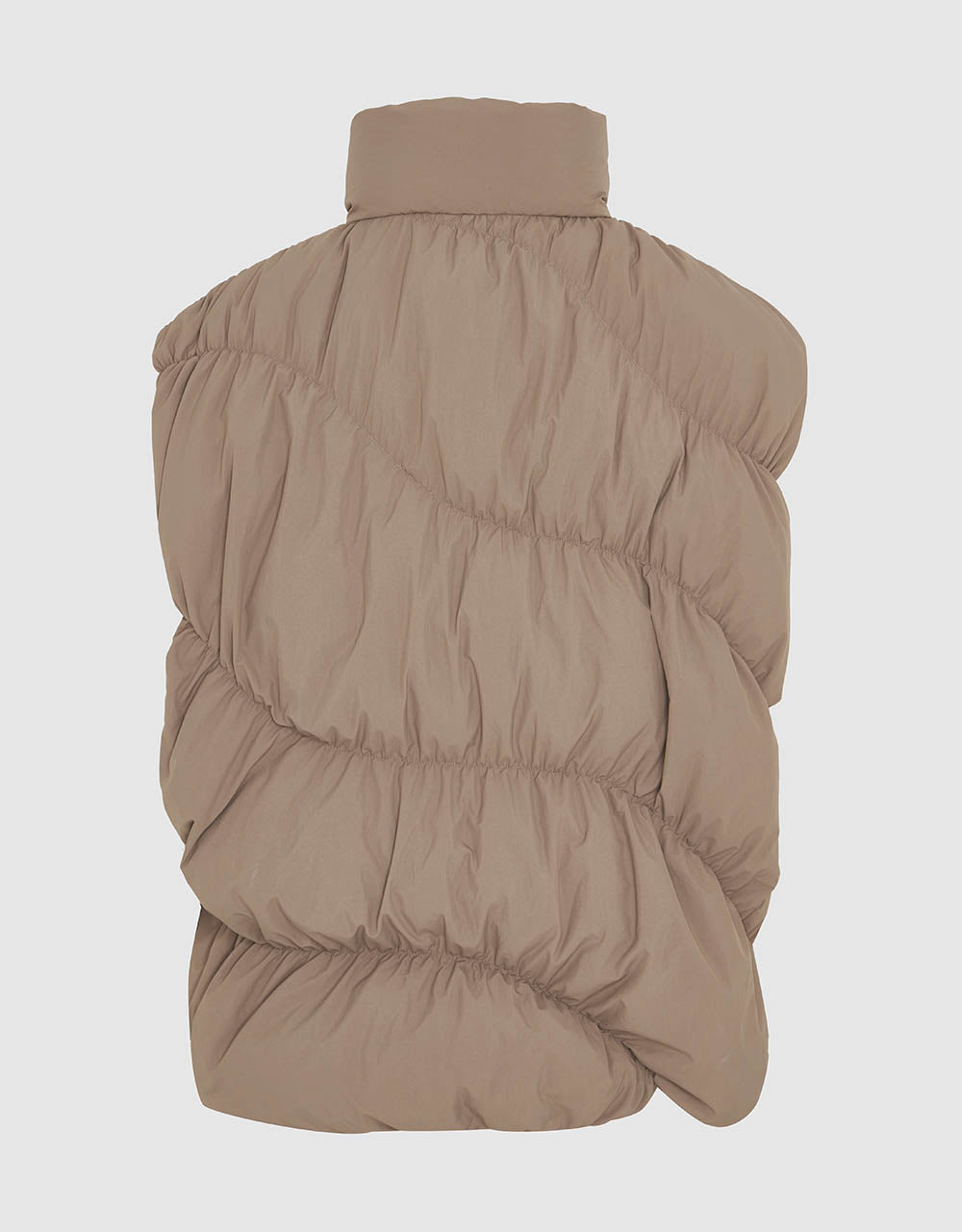 Stand Collar Puffer Waistcoat