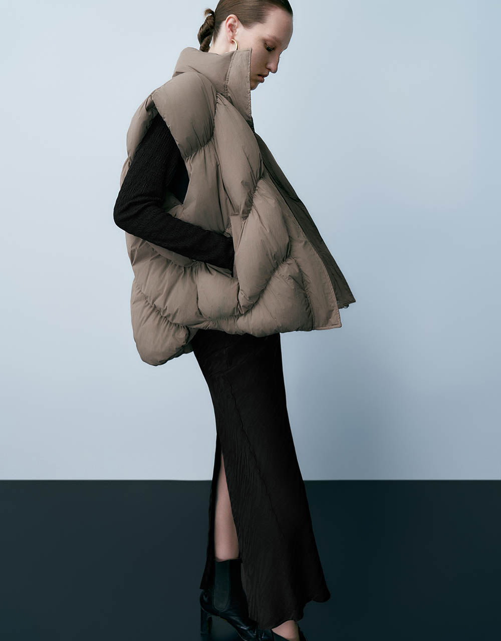 Stand Collar Puffer Waistcoat
