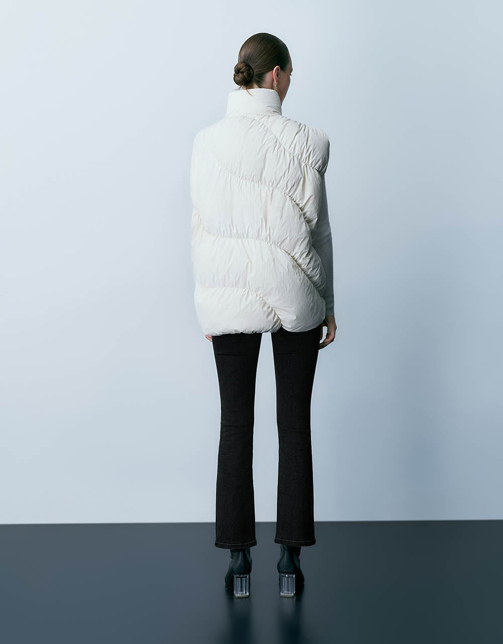 Stand Collar Puffer Waistcoat