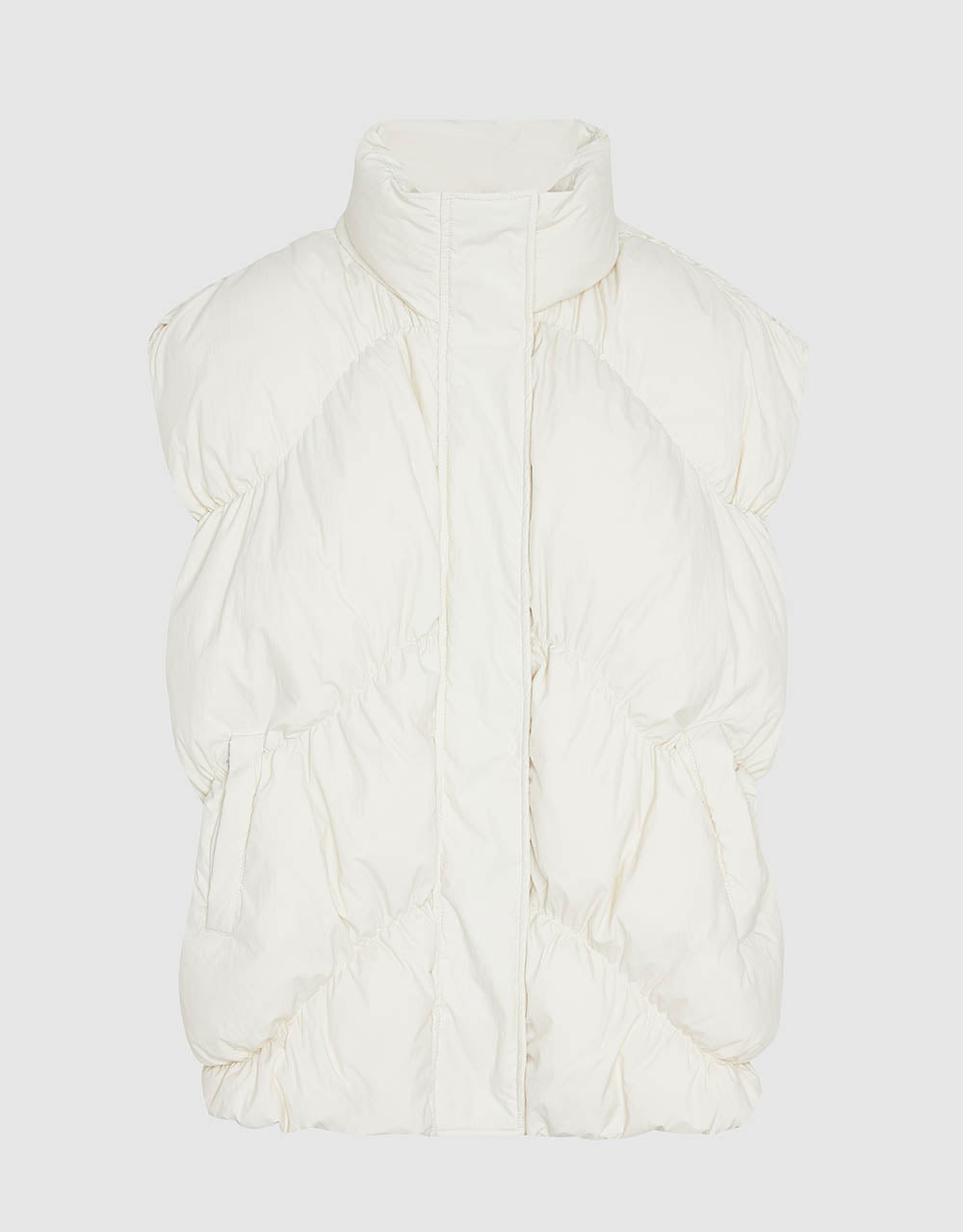 Stand Collar Puffer Waistcoat