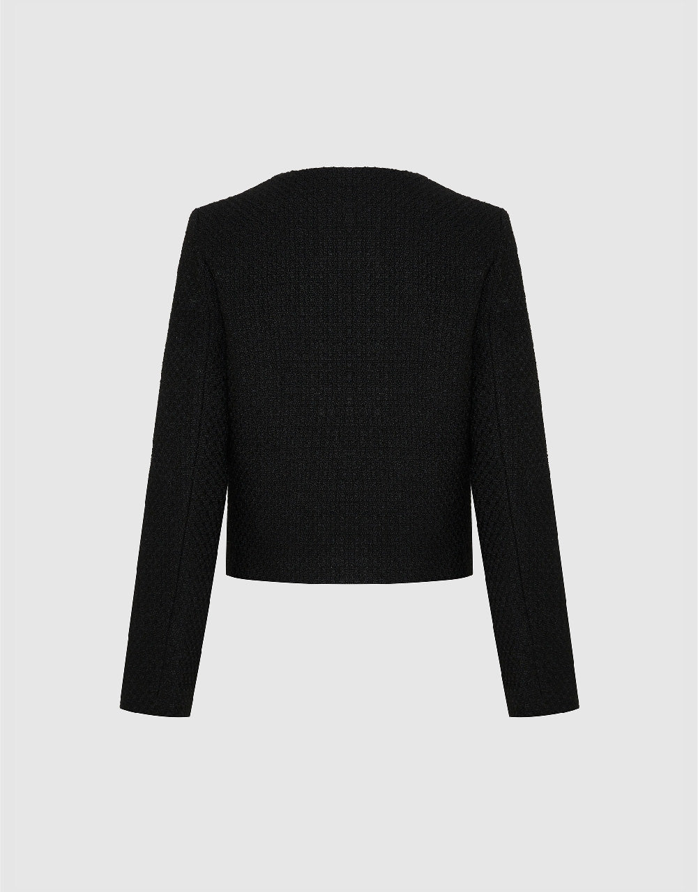 Tweed Jacket With Fake Pockets