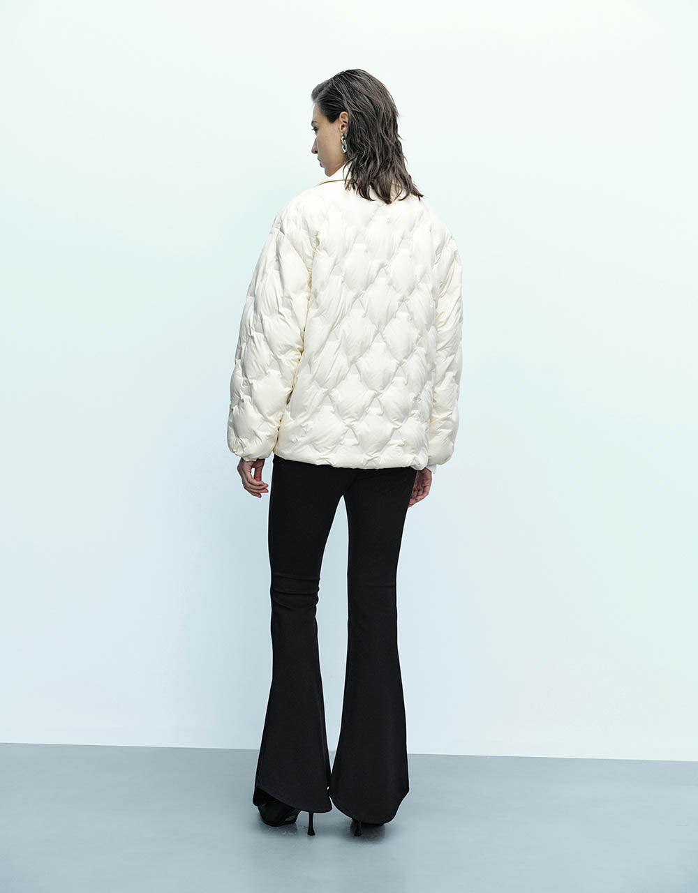 Notch Lapel Tailored Down Jacket