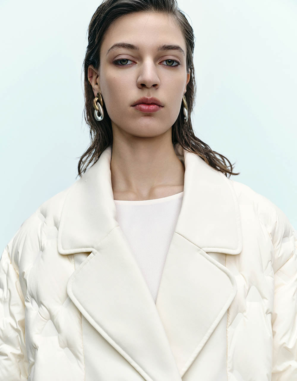 Notch Lapel Tailored Down Jacket